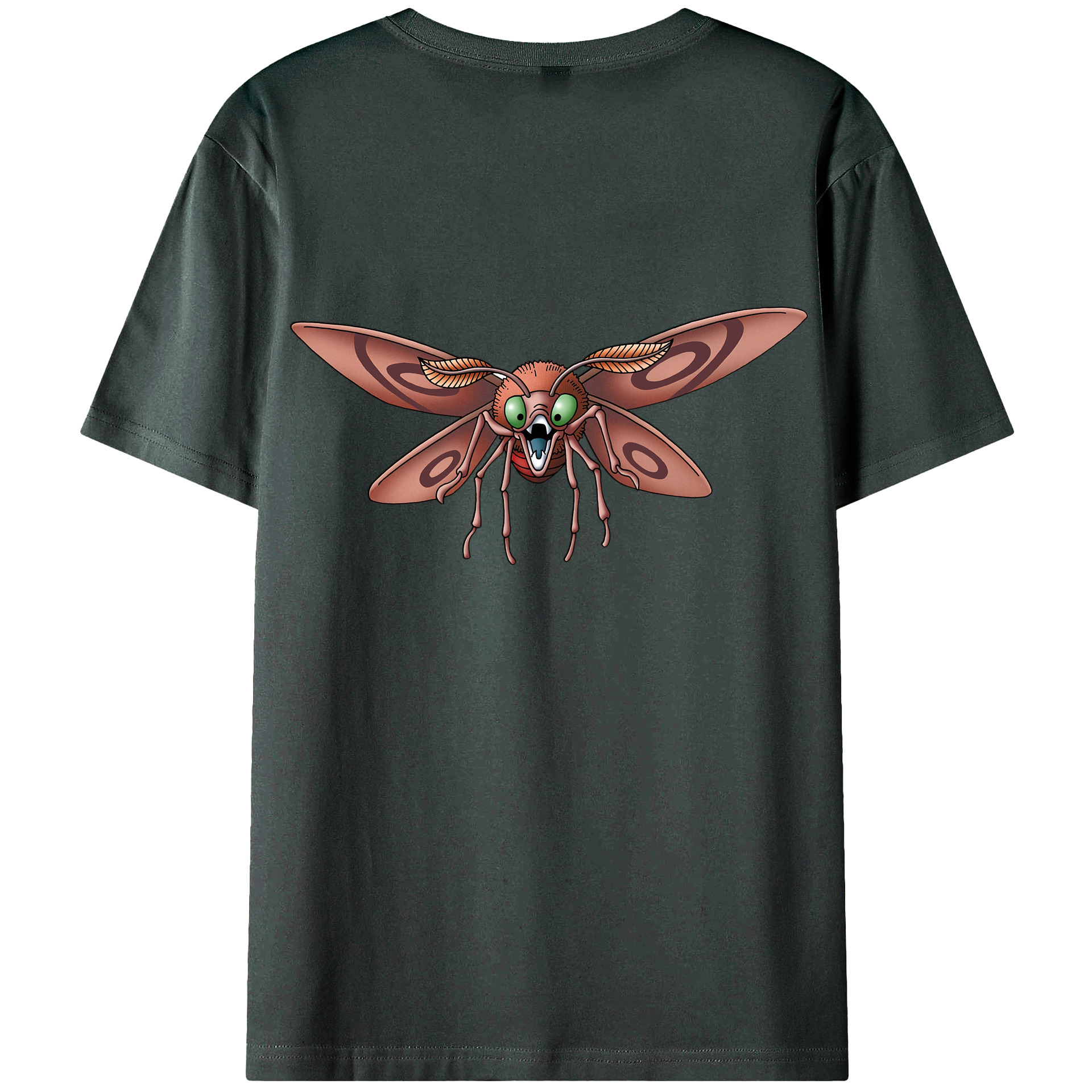 （画像用） ドラゴンクエスト Doragon Kuesuto Dragon Quest 綿100％ メンズ半袖Tシャツ（バックプリント） 通気性